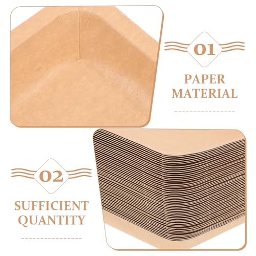 Bandejas de papel khaki para mariscadas y recipientes desechables de barbacoa 4