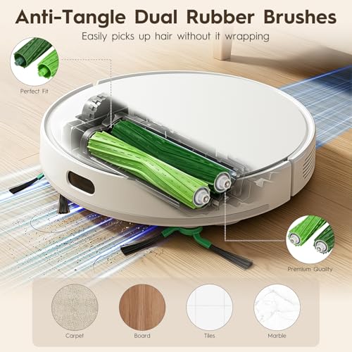 Image of Replacement Parts for iRobot Roomba 705X Max 705 Combo Robot Vacuum Cleaner | Roomba 705X / Max 705 Combo Accessories kit, 2 Main Brushes, 6 Dust Bags, 4 Filters, 1 Roller Mops, 6 Side Brushes, 1 Tools