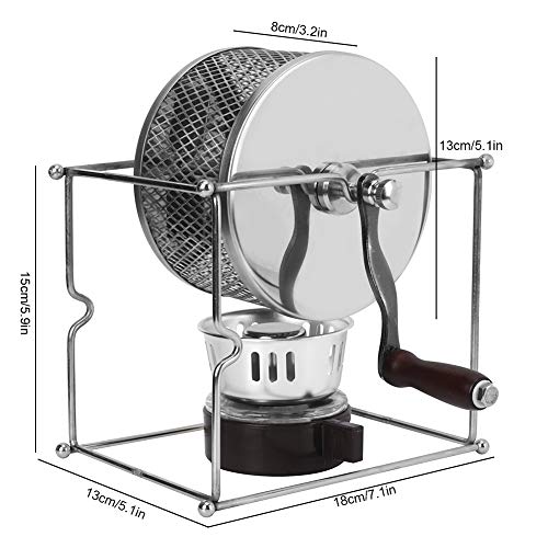 Leylor Koffieboon Roosteren Machine, Roestvrij Staal Huishoudelijke Mini Handmatige Koffiebonen Roosteren Machine met Handvat voor Thuisgebruik Kleine Huishoudelijke Granen - Image 8