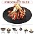 20" 39" 47" 59" Fire Pit Mat for Stove, 3-Layer Fireproof Mat for Under Fire Pit, BBQ Mat for Under Grill for Outdoor Grill Deck Protector, Patio, Pavers,Portable Reusable and Waterproof (20" D)