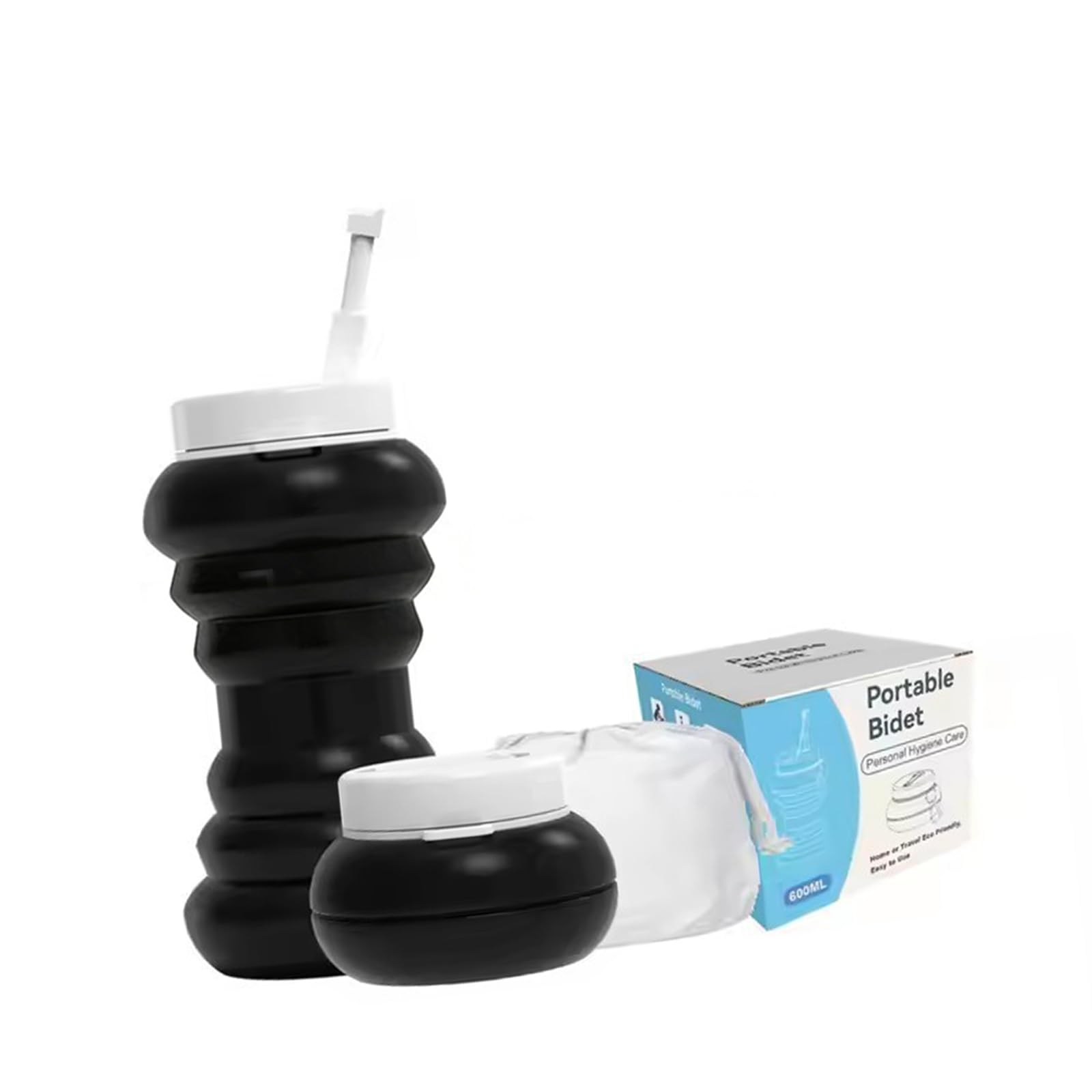 uikios Hygienic Portable Bidet with Foldable Design Compact Size Extended ABS Nozzle for Accurate Cleaning Postpartum Washer