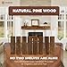 Avana Fireplace Mantel - Wall-Mounted Mantles for Over Fireplace - Farmhouse Fireplace Mantle Shelves - Handcrafted Wood Fireplace Mantels - Floating Fireplace Mantel 72 X 8 X 5 - Rustic Traditional