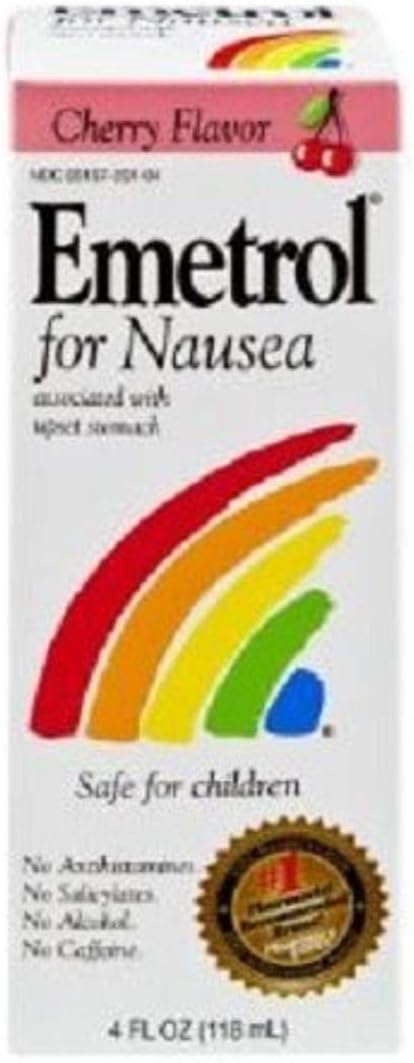 Emetrol Nausea Multivitamin, Cherry, 4 Fluid Ounce (Pack of 6)