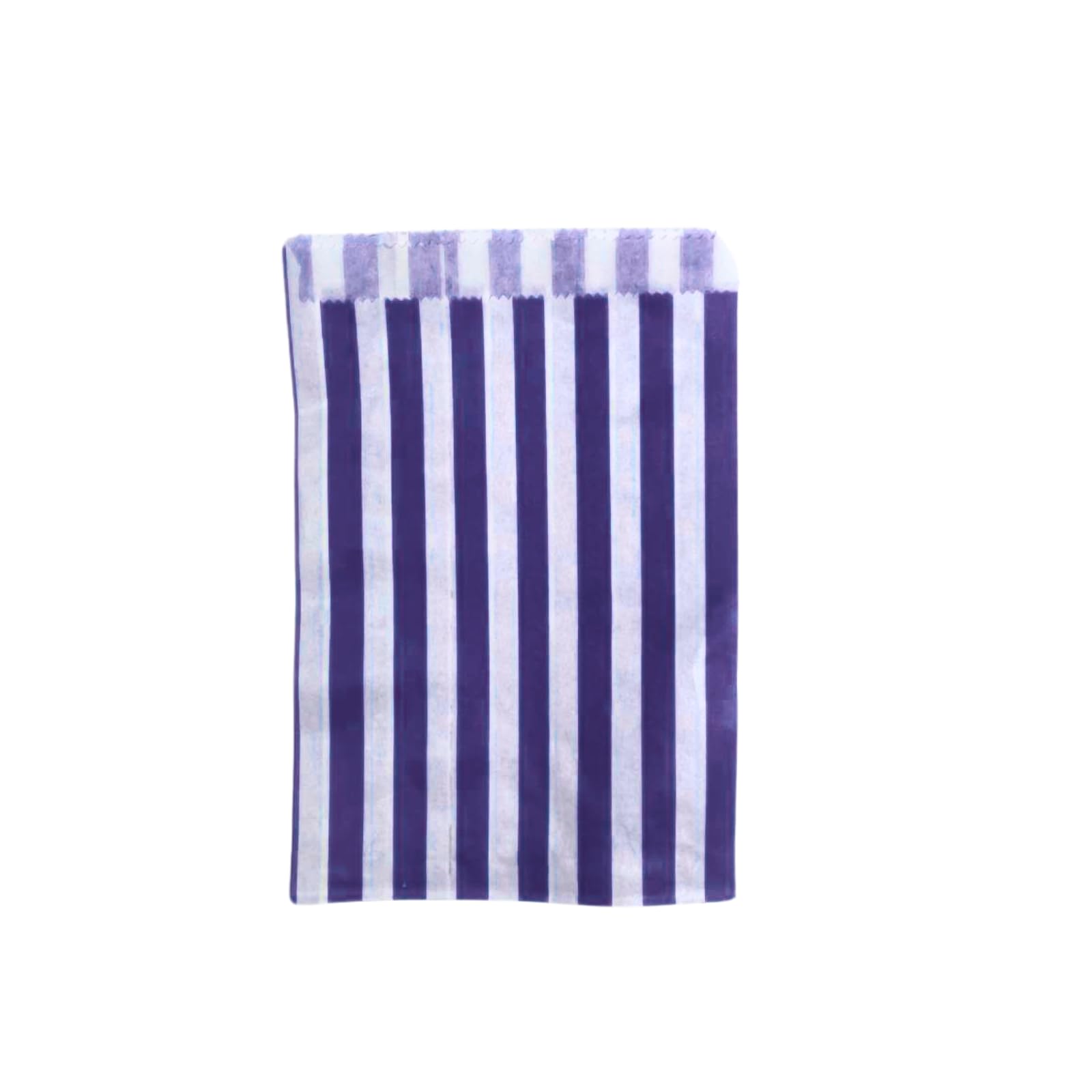 Completeshopfittings Purple Pick N Mix Sweet Candy Striped Paper Treat Bags - 5X7" Pack Of 100
