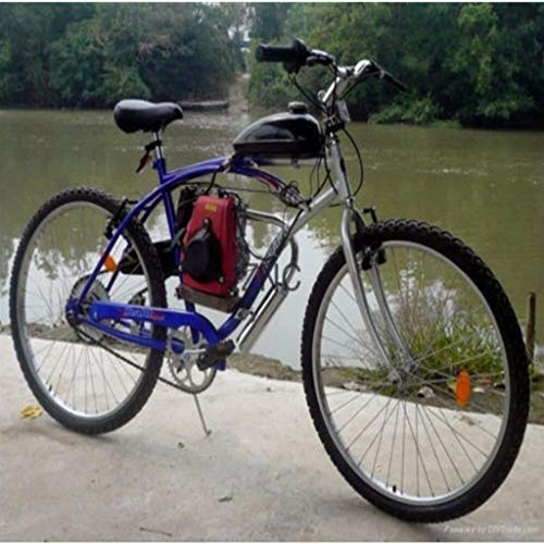 49cc Bike Bicycle Engine Kit, Motorized Bike 4 Stroke, Gas Petrol Motorized Bike Engine Scooter Parts for 26\" Bikes (Shipped from US) (Silver, 49cc) - Thumbnail 4