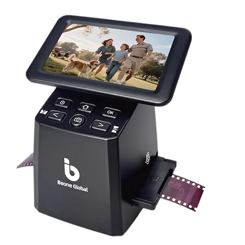 BEONEGLOBAL ClearScan S5 Film Scanner High-Resolution Film&Slide Scanner with 5”