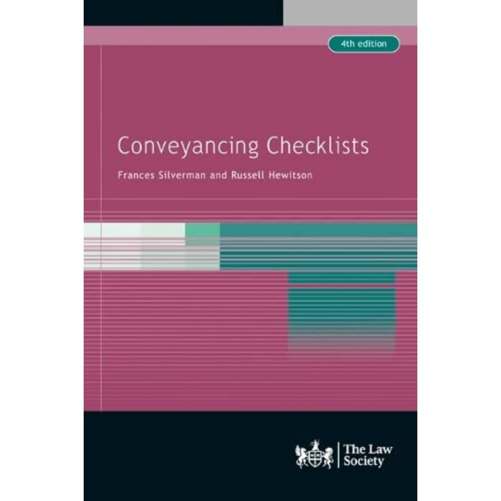 Conveyancing Checklists by Frances Silverman PAPERBACK 9781784461591