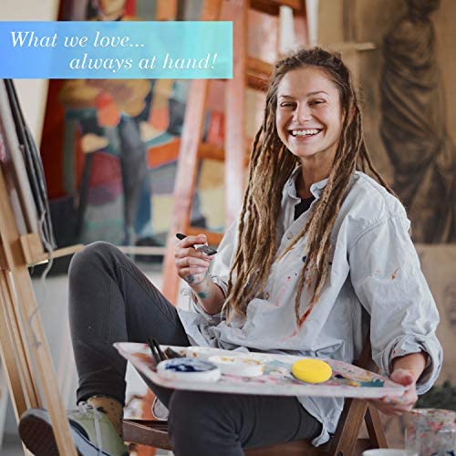 Adis&Guys Premium Paint Brushes Set For Acrylic Oil Watercolor, Artist Face And Body Professional Painting Kits With Synthetic Nylon Tips (Black, 10) #TOP2