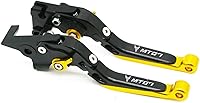 Vista 15 de Para Yamaha MT-07 FZ-07 FZ07 MT07 FZ 07 2014 2023 motocicleta ajustable plegable extensible embrague palancas de freno de embrague (color: corto)