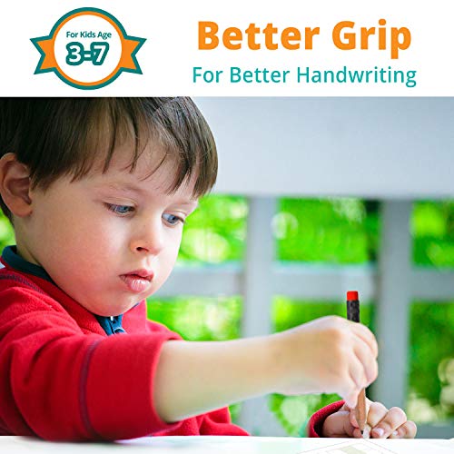 Channie's Easy To Hold Wooden Lead 2B Graphite Pre-Sharpened Pencils For Children With Pencil Sharpener, Wood, 2 Pack (10 Pencils) #TOP3