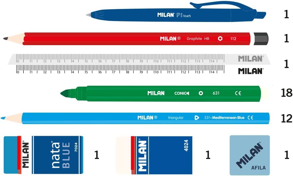MILAN® Vikings 2-Tier Pencil Case with Special Series Contents