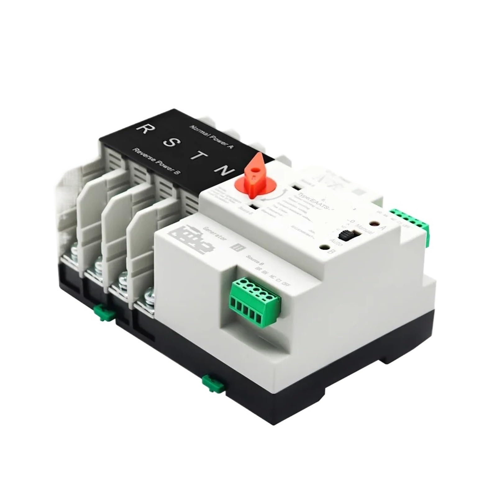 Einphasige Schiene ATS PV 2P 4P 100A AC 110V 220V Dual Power automatische Umwandlung elektrischer Auswahlschalter unterbrechungsfrei(City Grid-PV Energy,4P AC 220V)