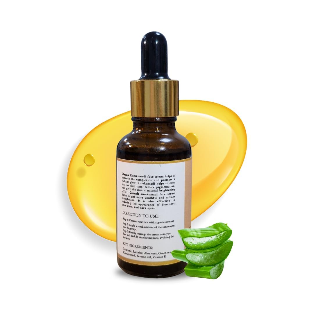 Cleask | Face Serum for Glass Skin Hydrating & Brightening Formula