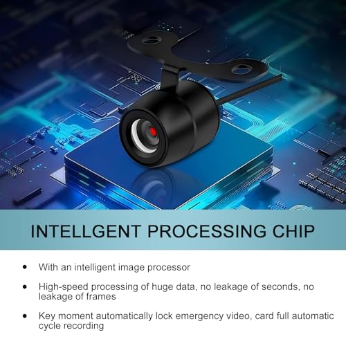 Image of 1 PC Car HD Night Vision CCD Rear View Camera, IP68 Waterproof, 170 Degree Wide-Angle, Dynamic Path Guide Line, for Most Vehicles (Black)