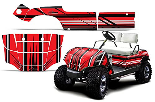 AMR Racing Golf Car Graphics Kit: Golf Cart Stickers for