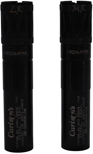 CARLSON'S Tubos de estrangulador calibre 12 para Beretta Optima HP 2 unidades Diámetro .708 y .718 Acero azulado Tubo de estrangulamiento de aves