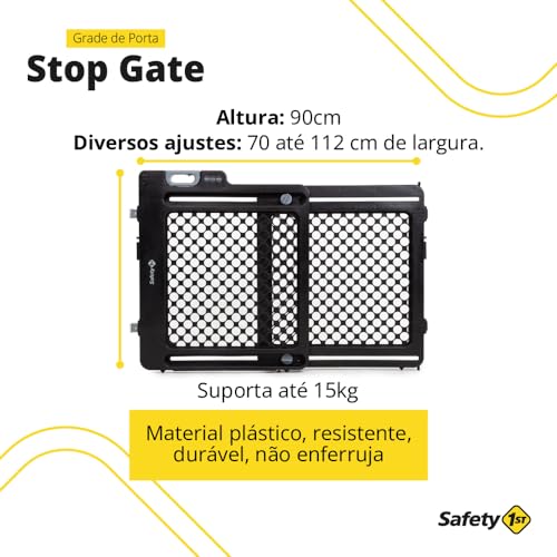 Safety 1st, Grade de Porta Stop Gate, Black glide