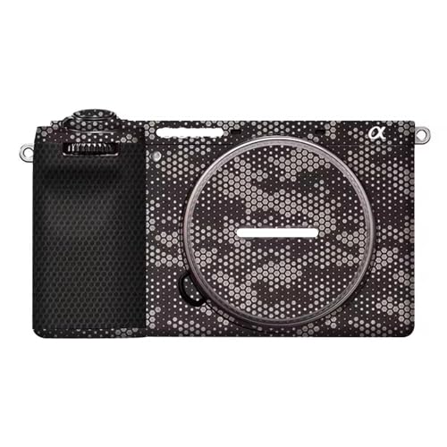 Mebont ステッカーは、Sony ソニー A6700 に適合する保護装飾ステッカーで、耐擦傷性、耐摩耗性を備えたカメラスキン保護フィルム、迷彩 (マンバチタニウム)
