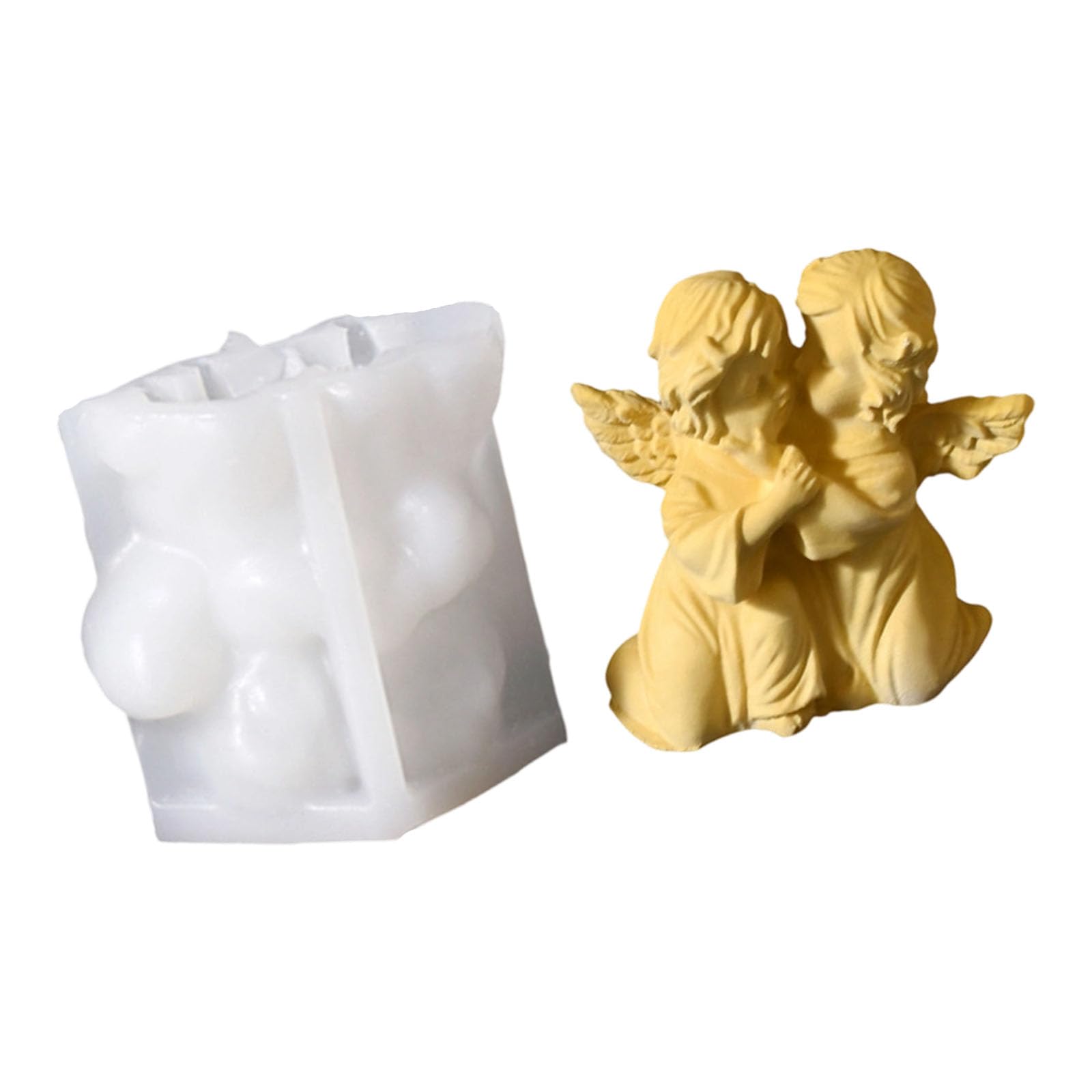 Buxuaaaa Kiss Angel Permanent Recyclable Not Deadly Patron Wing Elastomer Cast For Artisanal Waxlights Cherubim Grasps On Jowls Cast