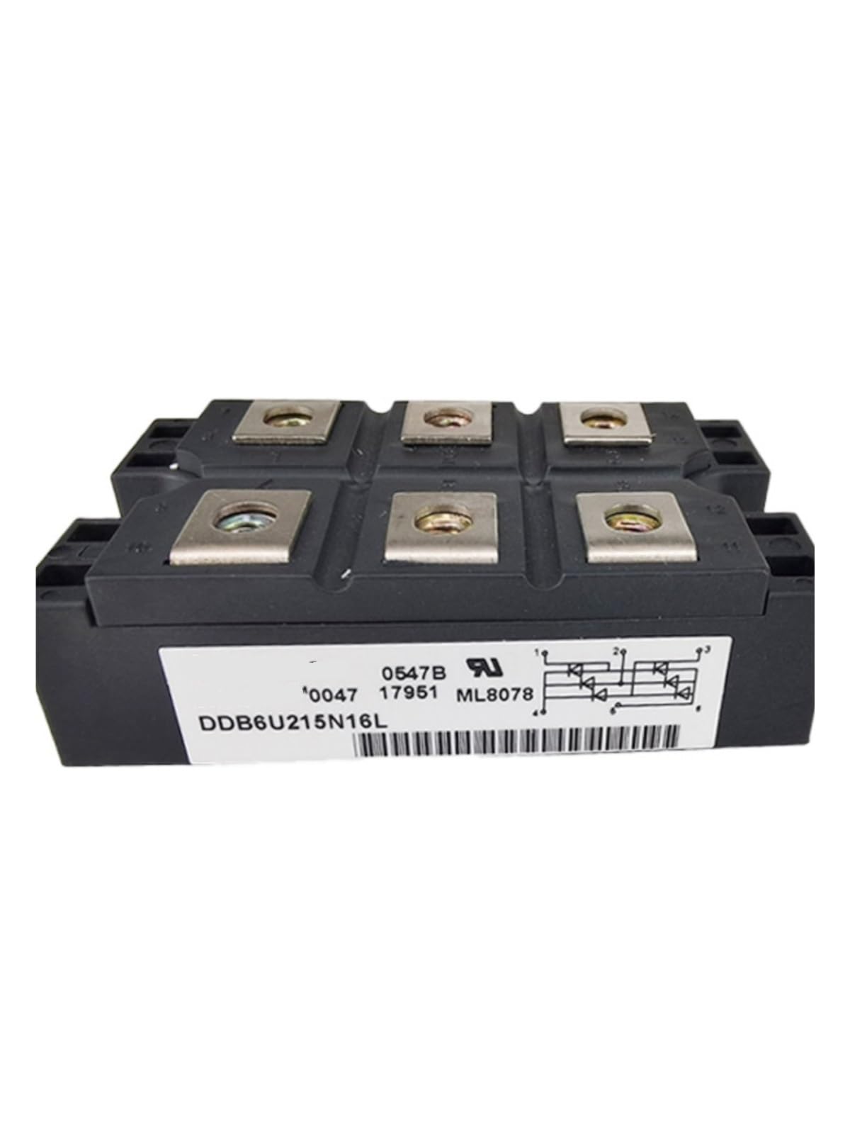Fusible du module de pont redresseur DDB6U215N16L triphasé 215A - 3