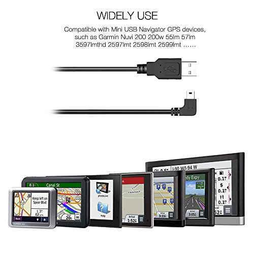 Apphome Mini Usb Charging Cable, Usb 2.0 A-Male To Mini-B Car Vehicle Cord Compatible For Garmin 200 57Lm 67 C255 2539Lmt 2597Lmt Dashcam (6.6 Ft) #TOP5