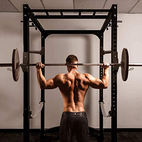 Yes4All 2x2 J-Hook Power Rack/J-Cups for Squat Rack and 2x2 Weight Plate Holder Attachment