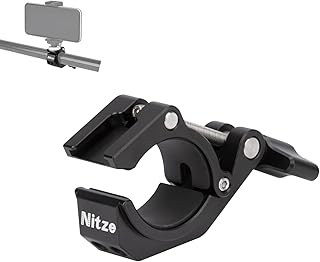 Nitze Super Clamp, Camera Crab Clamp with 3/8†to 1/4†Thread Adapter for Cameras, Lights, Hooks, Shelves, Tripods and Cross Bars - N18B