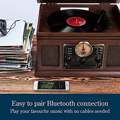 ZEDARO Tourne-Disque, Tourne-Disque, Platine Vinyle avec Haut-parleurs USB Lecture MP3 Bluetooth Radio FM Lecteur CD et… - Les Beatles, Paul McCartney, John Lennon, RIngo Starr, George Harrison ZEDARO Tourne-Disque, Tourne-Disque, Platine Vinyle avec Haut-parleurs USB Lecture MP3 Bluetooth Radio FM Lecteur CD et… – Image 6