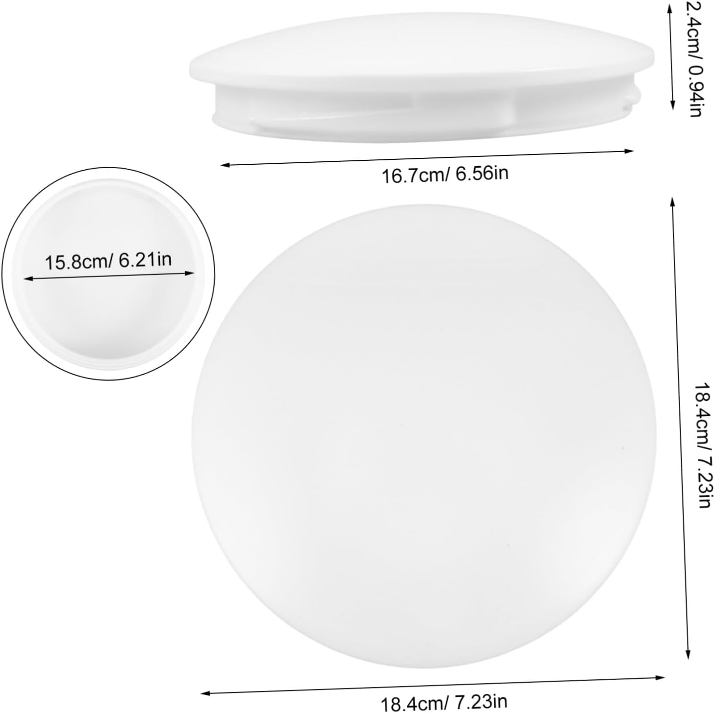Acrylic Ceiling Fan Light Cover 7.2 Inch Dome Shade