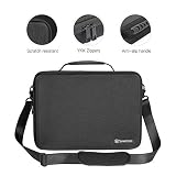 Smatree Aktówka na laptopa 15,6" kompatybilna z Samsung Galaxy Book2 Pro 360 / Book Pro 360 15,6 cala, super ochrona i odporna na wstrząsy twarda obudowa z przegródką na akcesoria