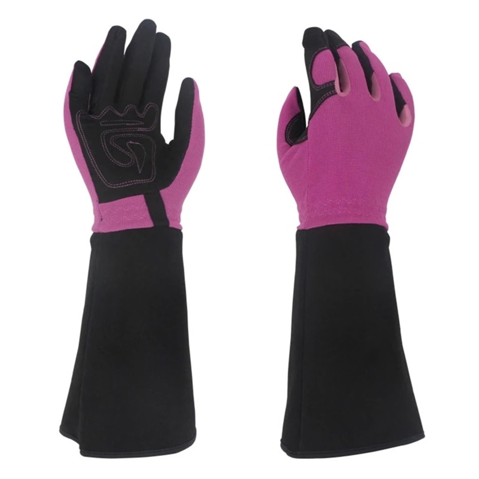Guanti da giardinaggio for uomo e donna for potatura di rose e cactus multicolore(Purple)