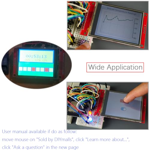 Image of 2.8 inch SPI TFT LCD Display ILI - 9341 Resisive Touch Screen Module 320x240 5V w /Card Slot for Arduino 2560 ESP32 Development Board