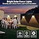 YIFMOO Solarlampen für Außen, 8 Stück Wasserdicht Solar Wandleuchte Aussen, Solarleuchten für Außen Garten mit 4 Modus-Warmweiß/Kaltweiß/2 RGB Modi, LED Gartenleuchten für Terrasse Wand Treppen Zäune