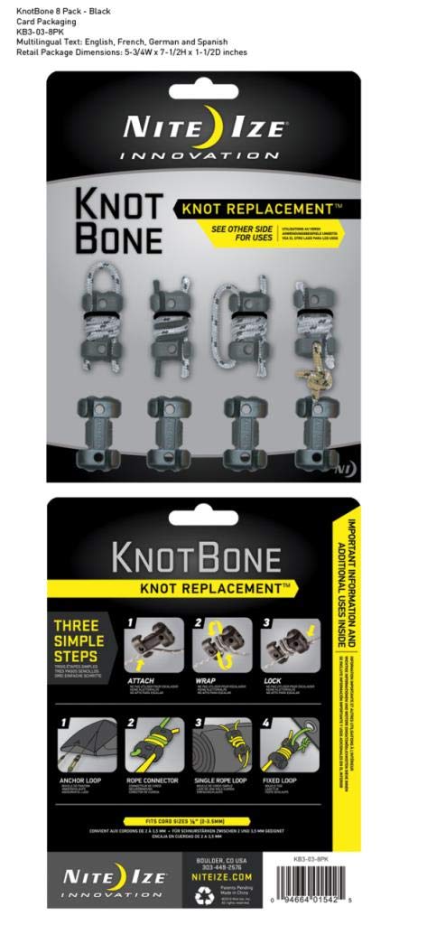 Nite Ize Knot Bone #3 accessoire tendeur attache rapide cordelette pour bâche et tente