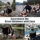 TREKOLOGY YIZI GO Camping Chair for Adult – Compact, Foldable, Lightweight 0.9 kg, 136 kg Capacity, Durable Aluminum, Quick Setup, Ideal for Backpacking, Beach, and Outdoor Adventures (Black) - Image 9