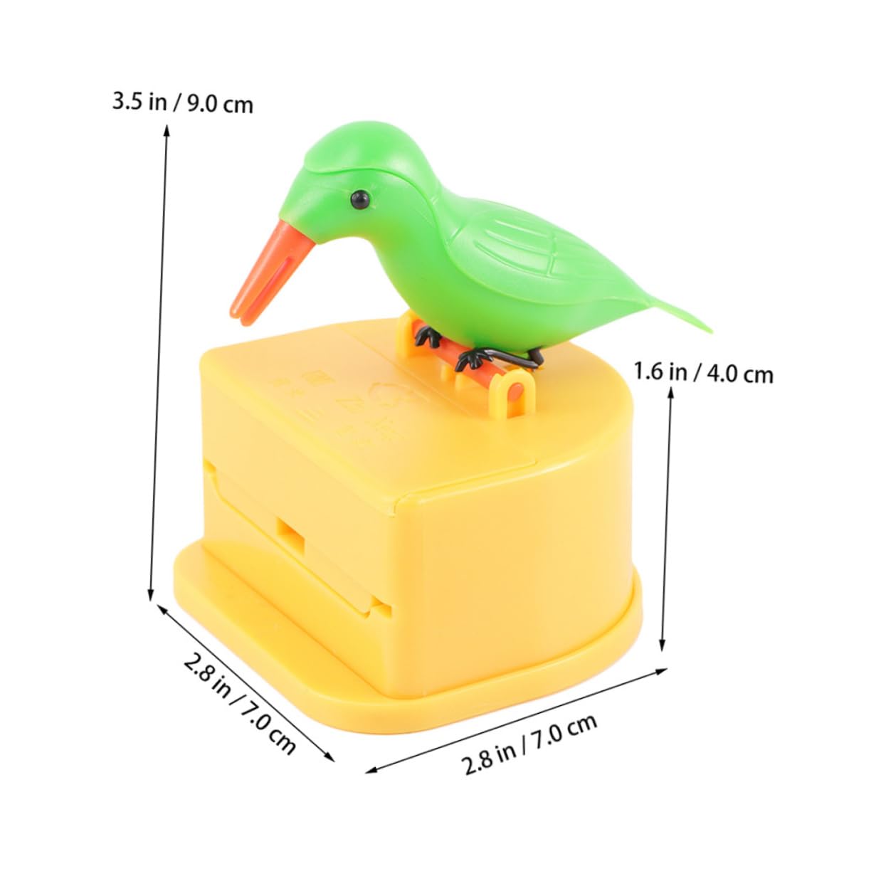SOLUSTRE 2 Sets Creative Bird Shaped Toothpick Holder Dispenser of Fun Toothpick Organizers for Home Kitchen Easy One Handed Use Material Decorative Table Accessory