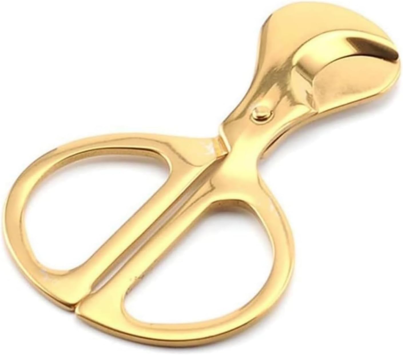Cigar Cutter Scissors Stainless Steel Double Blade Guillotine Gold Portable