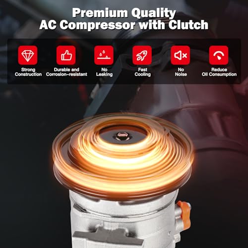 Image of cciyu AC Compressor for Car for Honda Ridgeline 3.5L 2007-2014