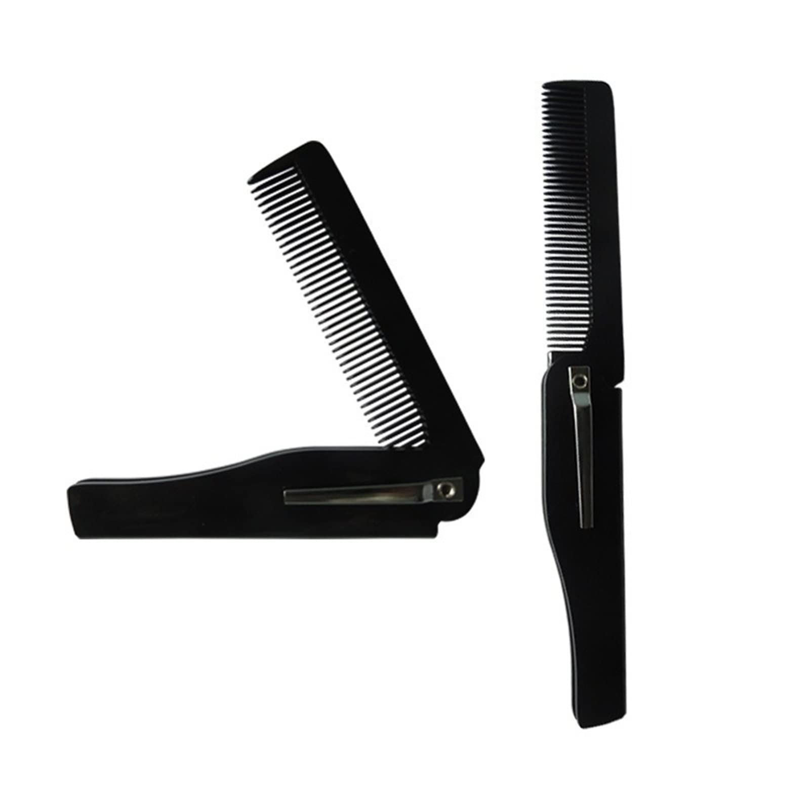 DieffematicSZ Grzebień Folding Comb Small And Portable Plastic Comb (Color : 1pce-black)