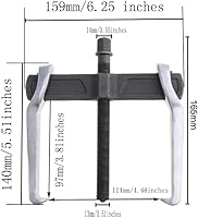 Vista 2 de CR-V Single Hook Two Claws Puller Separate Lifting Device.TAO+ Stores Offer 6 Different Sizes of 2 jaw Puller for You to Choose to Deal with