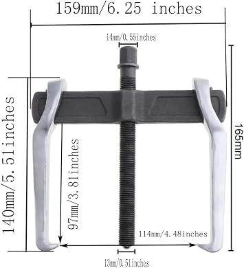 CR-V Single Hook Two Claws Puller Separate Lifting Device.TAO+ Stores Offer 6 Different Sizes of 2 jaw Puller for You to Choose to Deal with