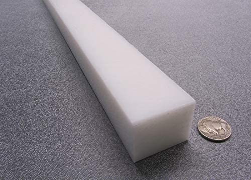 White HDPE (High Density Polyethylene) Rectangular Bar 1.25