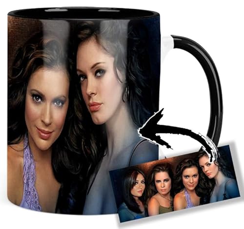 Charmed Alyssa Milano Rose Mcgowan Holly Marie Combs Shannen Doherty A Tasse Innen & Henkel Schwarz Keramikbecher Mug für 14,99 EUR bei amazon.de Bild: Charmed Alyssa Milano Rose Mcgowan Holly Marie Combs Shannen Doherty A Tasse Innen & Henkel Schwarz Keramikbecher Mug für 14,99 EUR bei amazon.de