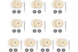 50Pcs Teddy Bear Joints Connectors Fibreboard Disks Wooden Doll Accessories