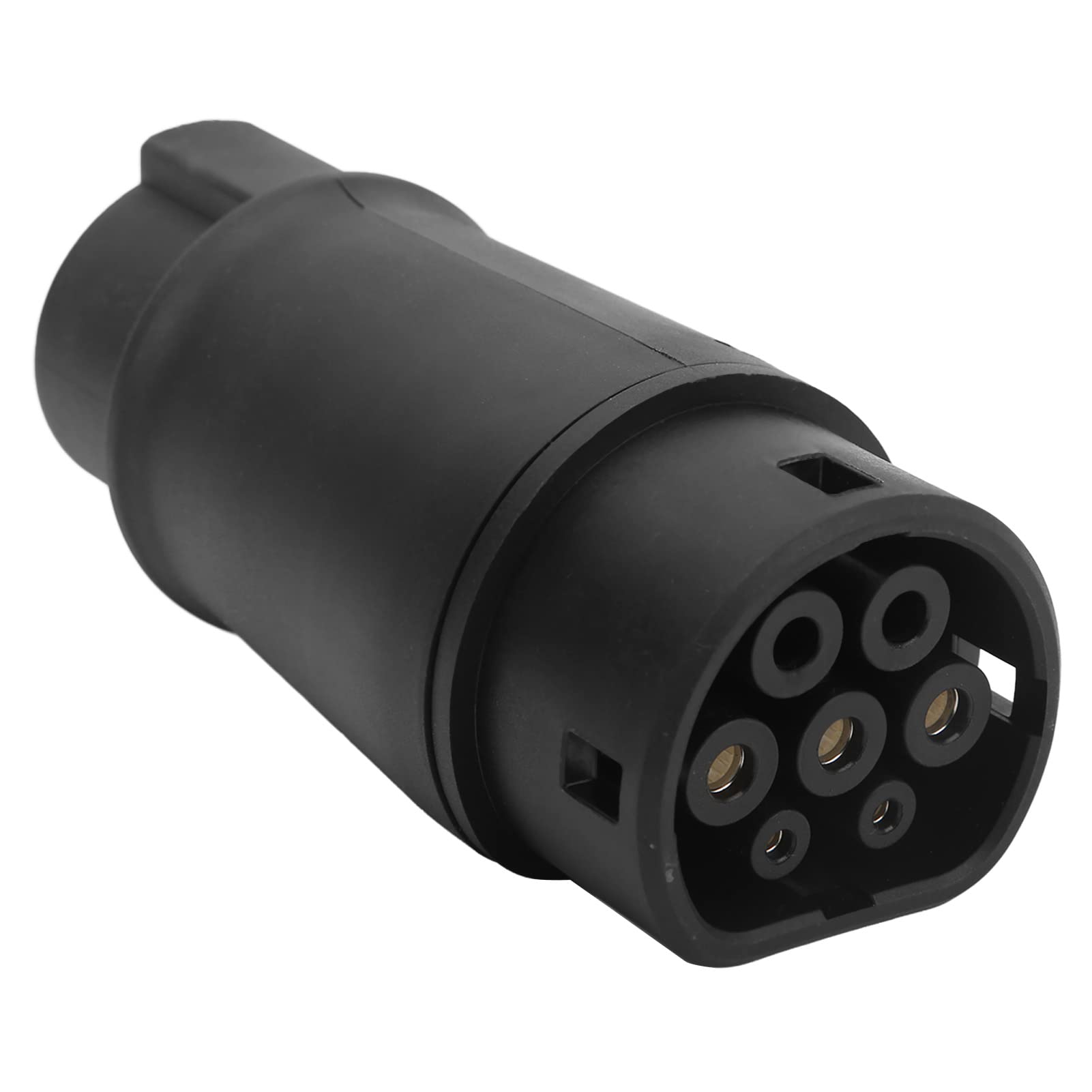 Aramox Tipo 1 a Tipo 2 Adaptador de Carga para Vehículos Eléctricos Conector EV 16‑32A 220‑250V para Vehículos Estándar de EE. UU. a la UE