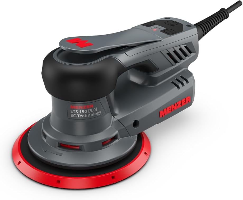 MENZER Levigatrice rotorbitale ets 150 5.0 incl. kit di dischi abrasivi ultranet HU-XI-93