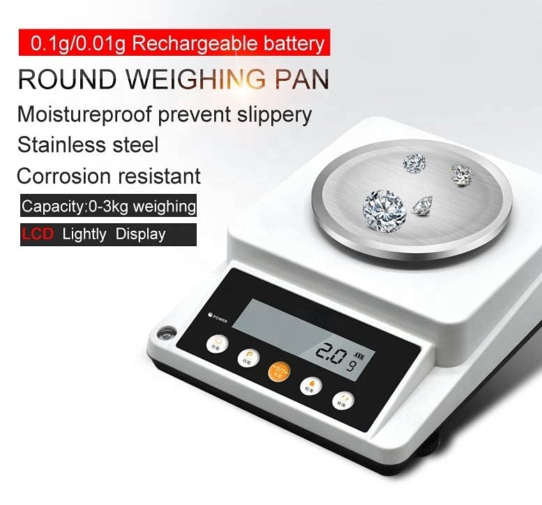 Báscula Electrónica Digital Precisión 0.1g miniatura 3