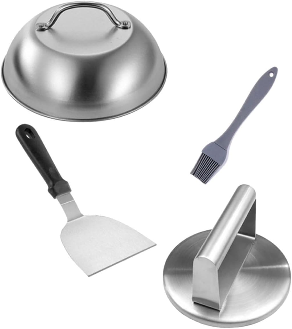 balacoo 1set Household Stainless Steel Burger Press Patty Maker for BBQ and Grilling Ergonomic Design for Pressing for Family Gatherings and Outdoor Cookouts