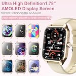 Smartwatch Damen Herren,Fitnessuhr Tracker mit Telefonfunktion 1.83" Touchscreen,Uhren Fitness Tracker IP68 Wasserdicht/Blutsauerstoff/Pulsmesser/Sportuhr Aktivitätstracker für Android/iOS – Bild 4