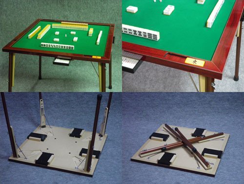 折りたたみ麻雀卓 88x88cm PROBASTO 麻雀卓 麻雀テーブル 折りたたみ 高さ2段階調整 74cm 88cm